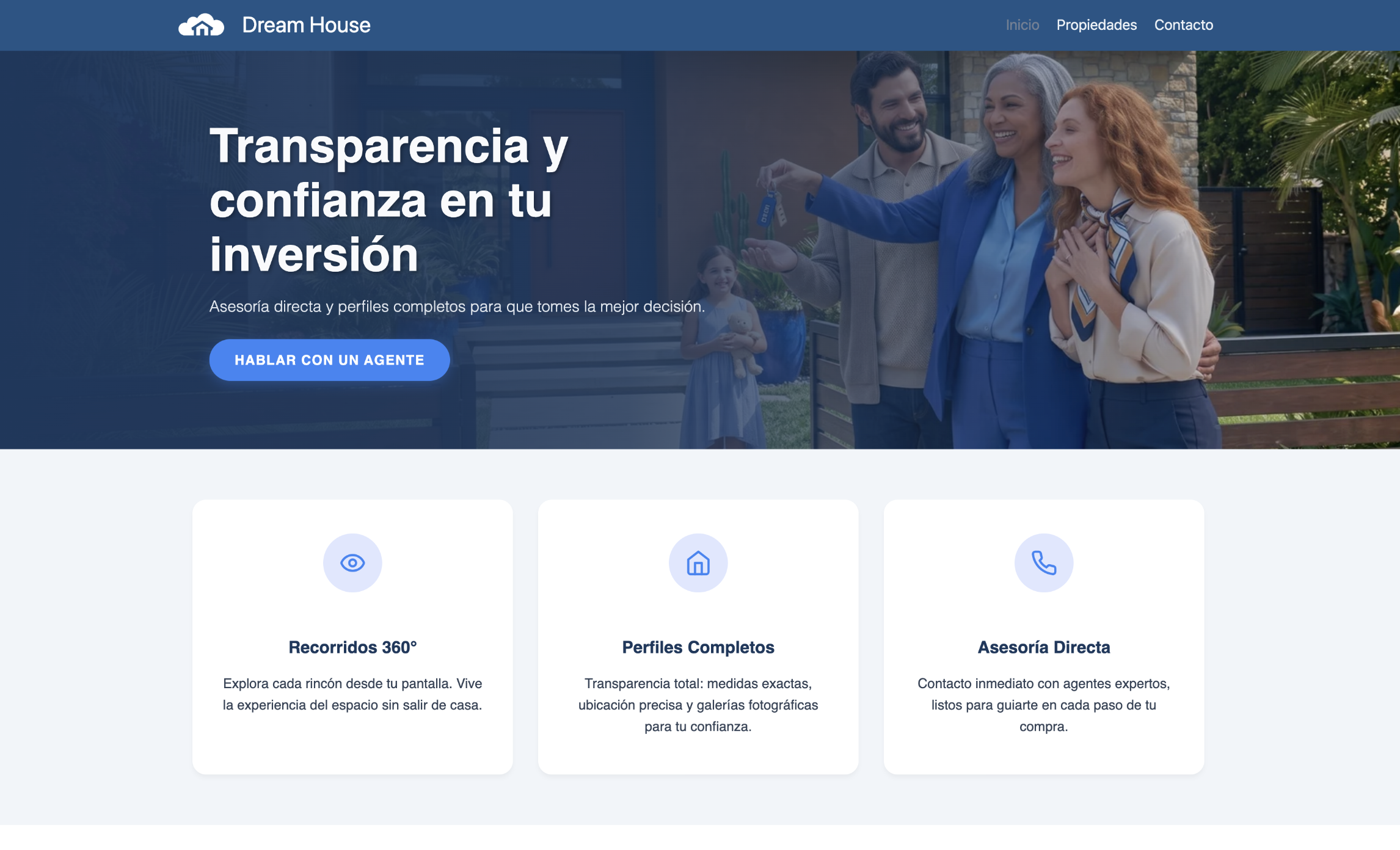 Página web Dream House